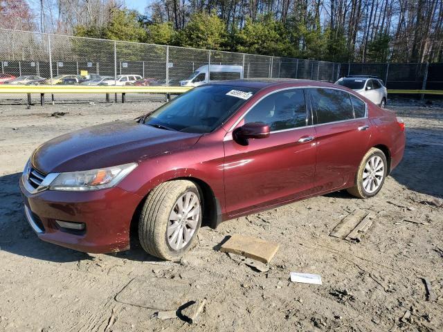 1HGCR3F98EA015682 - 2014 HONDA ACCORD TOURING BURGUNDY photo 1