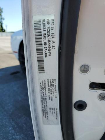 2C3CDZFJ6NH242448 - 2022 DODGE CHALLENGER R/T SCAT PACK WHITE photo 12