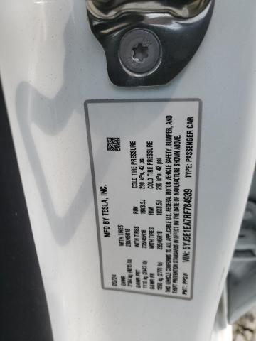 5YJ3E1EA7RF784939 - 2024 TESLA MODEL 3 Білий фото 12