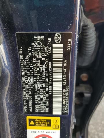 4T4BF1FK9GR532888 - 2016 TOYOTA CAMRY LE 蓝色 照片 12