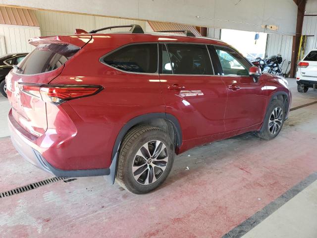 5TDGZRBH4MS061530 - 2021 TOYOTA HIGHLANDER XLE Բորդո լուսանկար 3