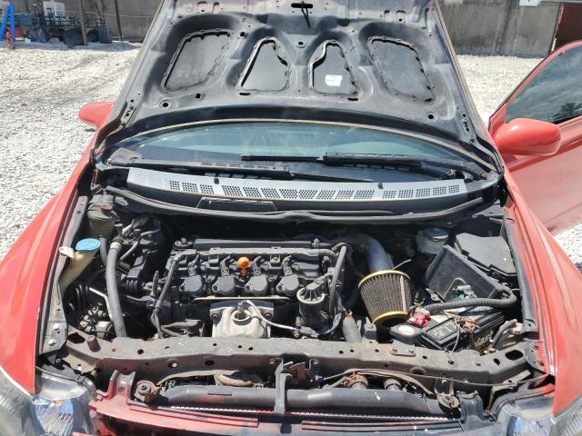 2HGFG12827H541217 - 2007 HONDA CIVIC EX RED photo 11