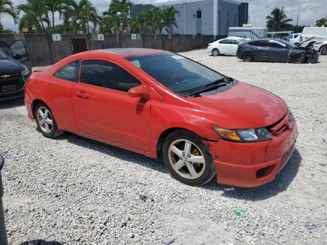 2HGFG12827H541217 - 2007 HONDA CIVIC EX RED photo 4