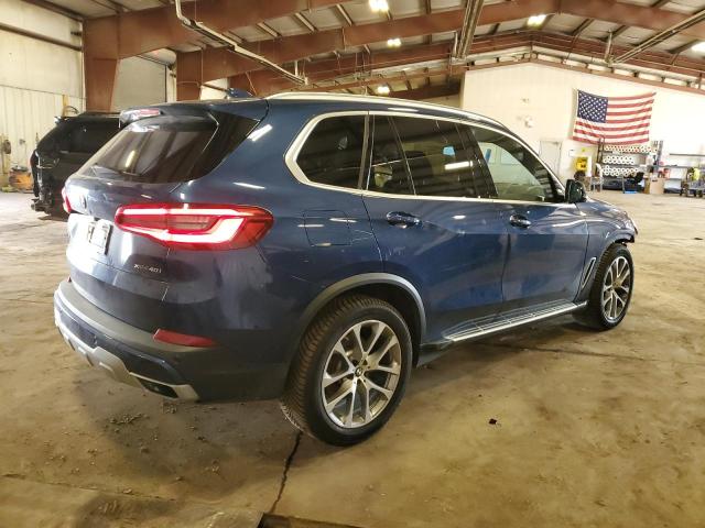 5UXCR6C53KLL38263 - 2019 BMW X5 XDRIVE40I BLUE photo 3