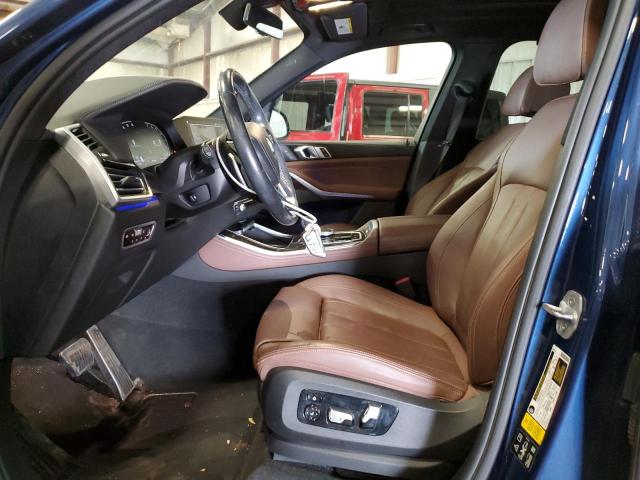 5UXCR6C53KLL38263 - 2019 BMW X5 XDRIVE40I BLUE photo 7