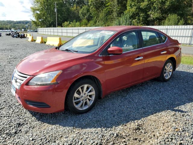 3N1AB7AP0EY325024 - 2014 NISSAN SENTRA S RED photo 1