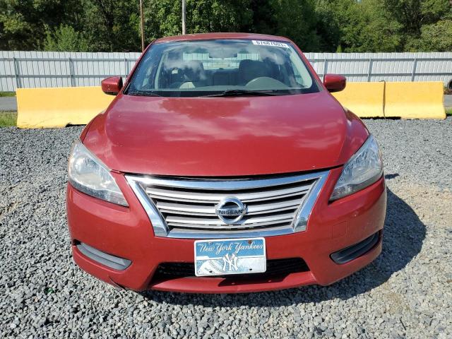 3N1AB7AP0EY325024 - 2014 NISSAN SENTRA S RED photo 5