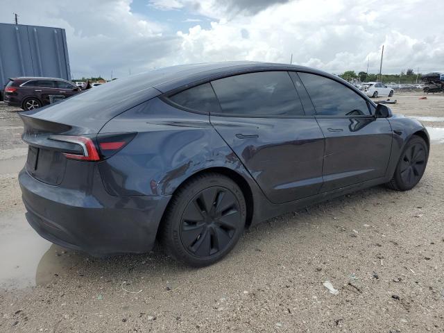 5YJ3E1EA9RF765552 - 2024 TESLA MODEL 3 رمادي صورة 3