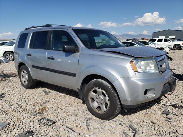 5FNYF4H27AB040450 - 2010 HONDA PILOT LX GRAY photo 4