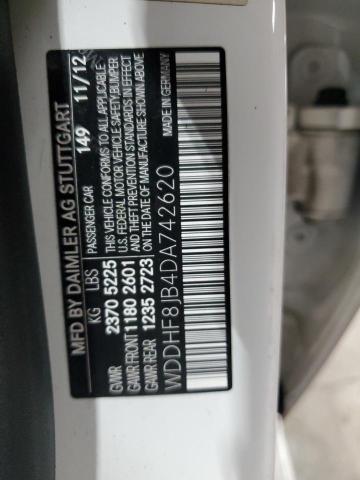 WDDHF8JB4DA742620 - 2013 MERCEDES-BENZ E 350 4MATIC WHITE photo 12