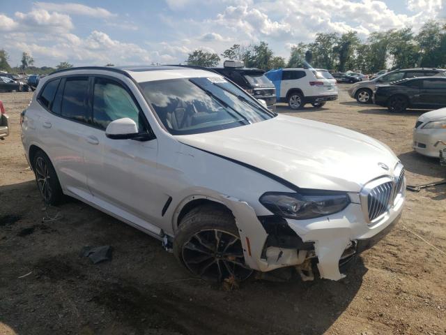 5UX53DP07N9N05383 - 2022 BMW X3 XDRIVE30I WHITE photo 4