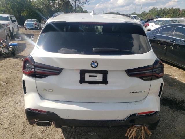 5UX53DP07N9N05383 - 2022 BMW X3 XDRIVE30I WHITE photo 6