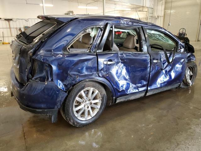 2FMDK4JC3BBA12037 - 2011 FORD EDGE SEL BLUE photo 3
