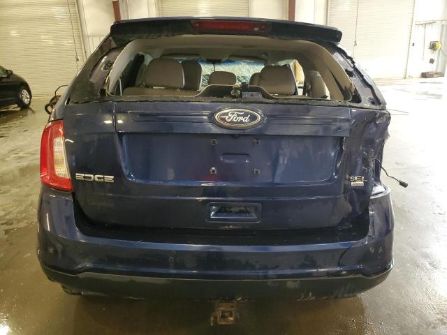 2FMDK4JC3BBA12037 - 2011 FORD EDGE SEL BLUE photo 6