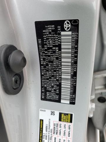 5YFB4MDE8PP013329 - 2023 TOYOTA COROLLA LE SILVER photo 12