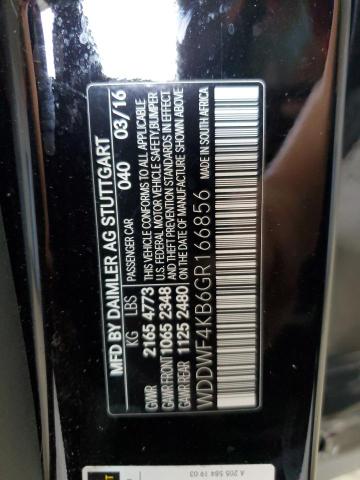 WDDWF4KB6GR166856 - 2016 MERCEDES-BENZ C 300 4MATIC BLACK photo 12