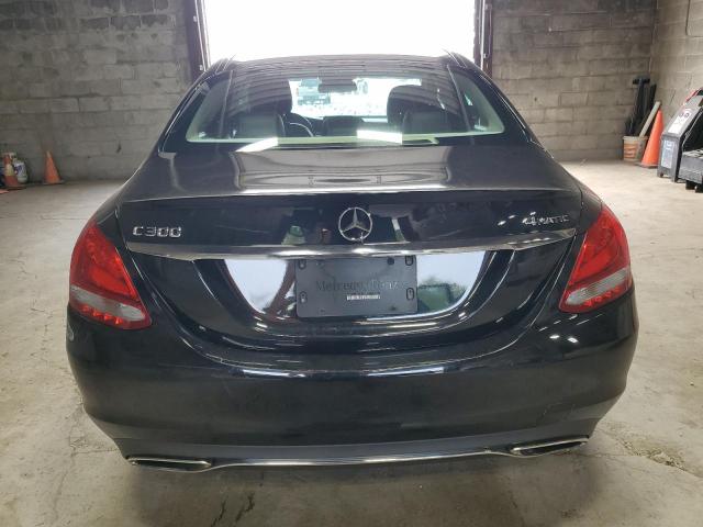 WDDWF4KB6GR166856 - 2016 MERCEDES-BENZ C 300 4MATIC BLACK photo 6