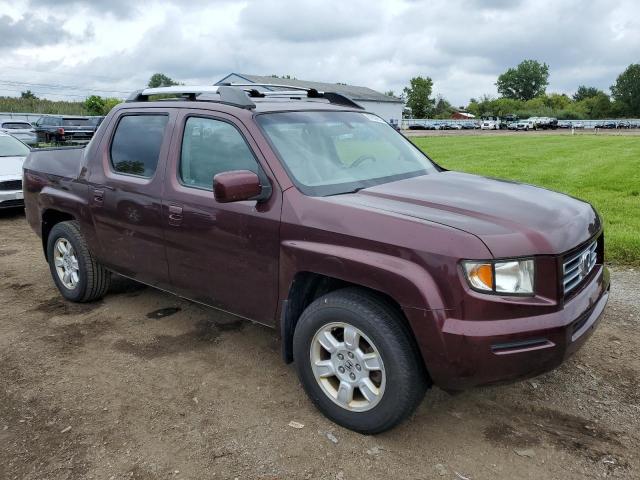 2HJYK16587H540994 - 2007 HONDA RIDGELINE RTL MAROON photo 4