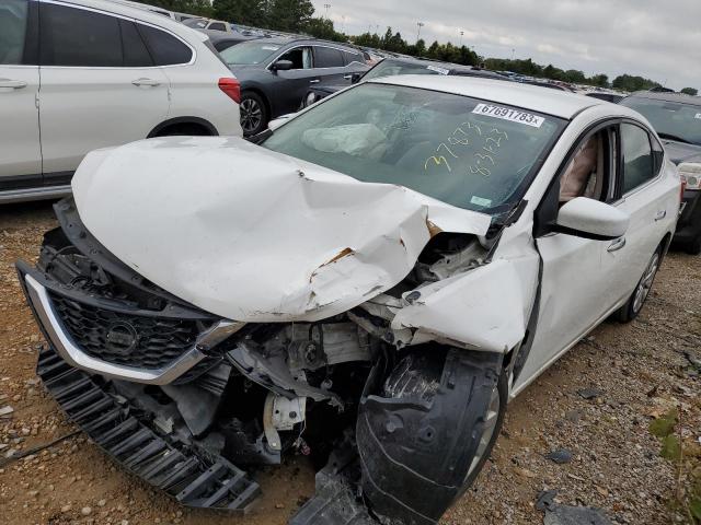 3N1AB7AP2GL661564 - 2016 NISSAN SENTRA S WHITE photo 1