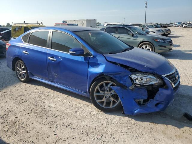 3N1AB7AP1FY233454 - 2015 NISSAN SENTRA S BLUE photo 4