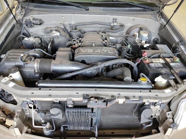 5TBRT34145S469852 - 2005 TOYOTA TUNDRA ACCESS CAB SR5 GOLD photo 11