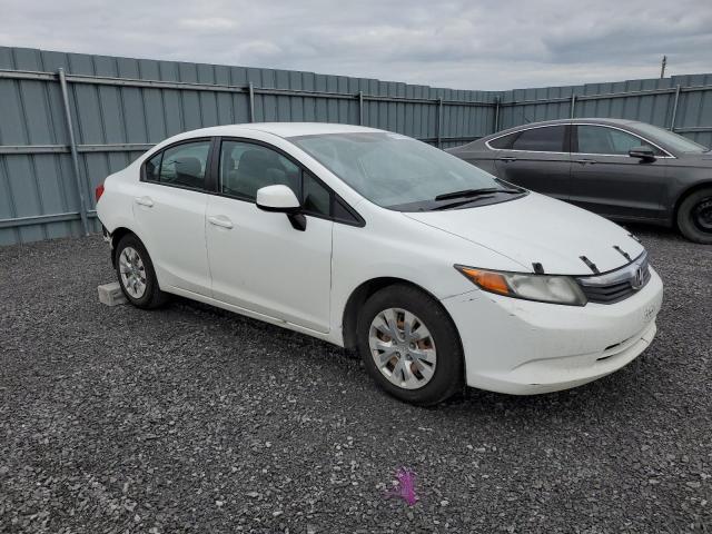 2HGFB2E42CH020263 - 2012 HONDA CIVIC LX WHITE photo 4