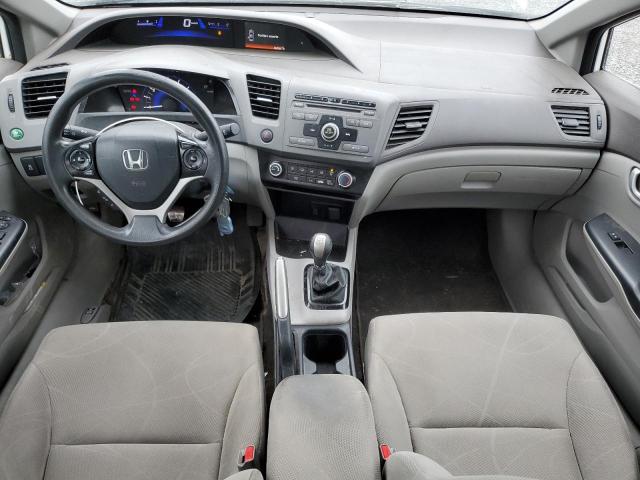 2HGFB2E42CH020263 - 2012 HONDA CIVIC LX WHITE photo 8