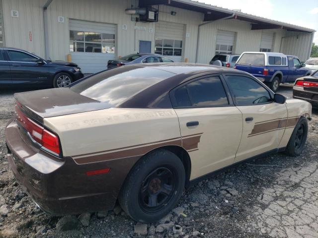 2C3CDXAT8CH255910 - 2012 DODGE CHARGER POLICE BROWN photo 3