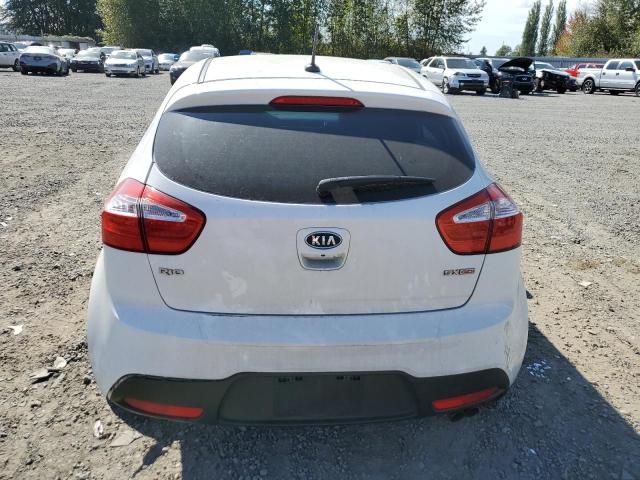 KNADN5A32C6090792 - 2012 KIA RIO EX WHITE photo 6