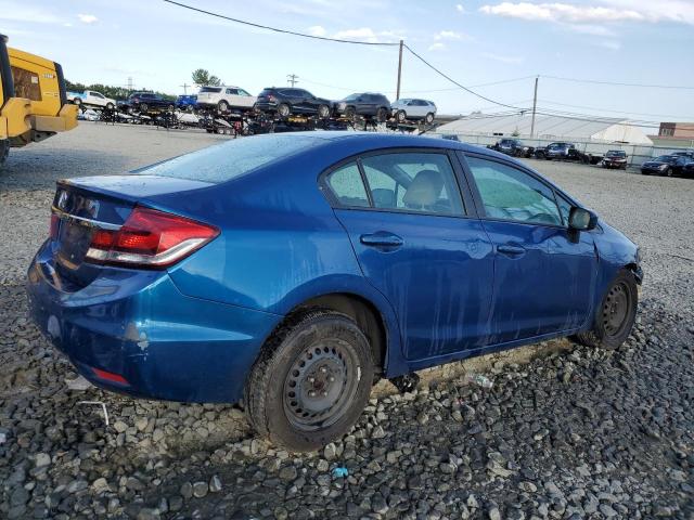 19XFB2F52FE049445 - 2015 HONDA CIVIC LX BLUE photo 3