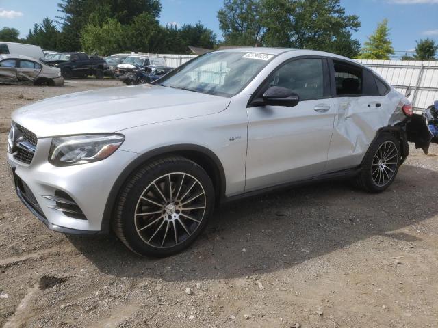 WDC0J6EB4JF382407 - 2018 MERCEDES-BENZ GLC COUPE 43 4MATIC AMG SILVER photo 1