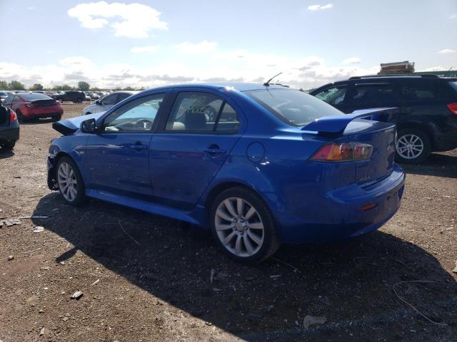 JA32U8FW4BU003954 - 2011 MITSUBISHI LANCER GTS BLUE photo 2