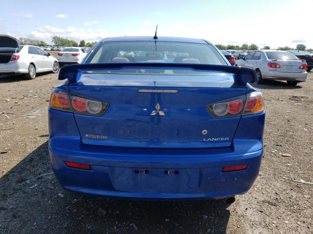 JA32U8FW4BU003954 - 2011 MITSUBISHI LANCER GTS BLUE photo 6