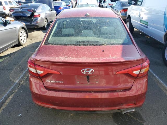 5NPE24AF8GH433458 - 2016 HYUNDAI SONATA SE RED photo 6