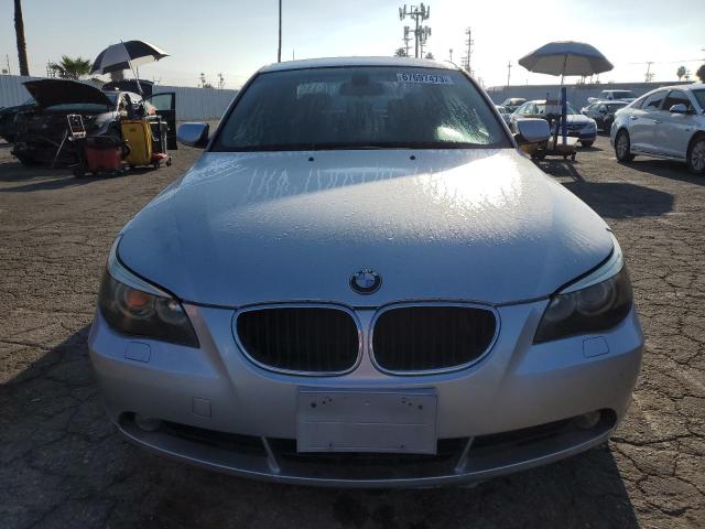 WBANA53585B855836 - 2005 BMW 525 I SILVER photo 5