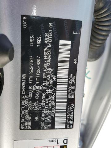 JTEBU5JR9J5567170 - 2018 TOYOTA 4RUNNER SR5/SR5 PREMIUM 银色 照片 13