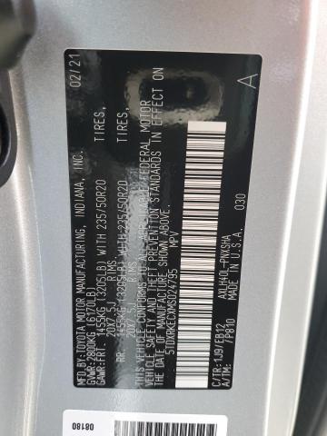 5TDXRKECXMS024795 - 2021 TOYOTA SIENNA XSE SILVER photo 13