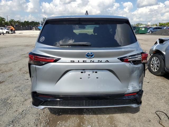 5TDXRKECXMS024795 - 2021 TOYOTA SIENNA XSE SILVER photo 6