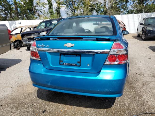 KL1TD56608B211748 - 2008 CHEVROLET AVEO BASE BLUE photo 6
