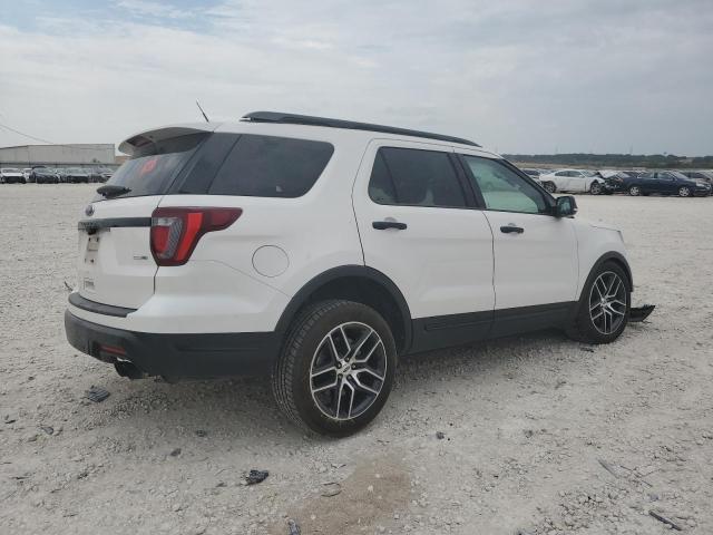 1FM5K8GT0KGB38612 - 2019 FORD EXPLORER SPORT WHITE photo 3