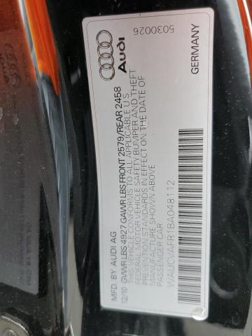 WAUCVAFR1BA048112 - 2011 AUDI S5 PREMIUM PLUS 黑色 照片 13