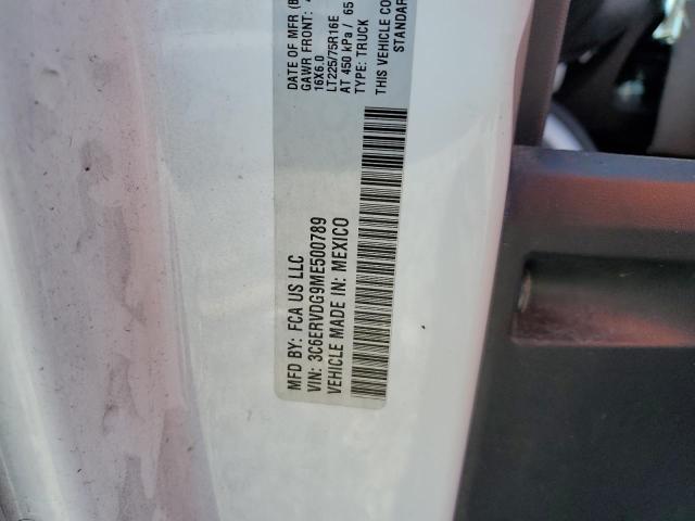 3C6ERVDG9ME500789 - 2021 RAM PROMASTER 2500 HIGH Weiß Foto 10