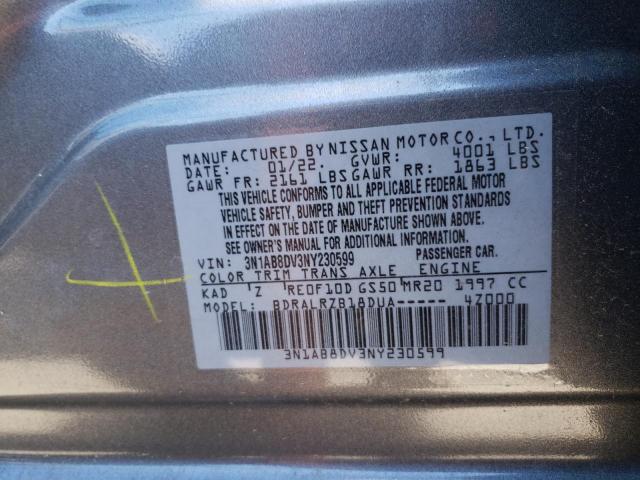 3N1AB8DV3NY230599 - 2022 NISSAN SENTRA SR CHARCOAL photo 12