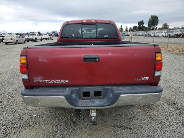 5TBRT34181S166888 - 2001 TOYOTA TUNDRA ACCESS CAB მუქწითელი ფოტო 6