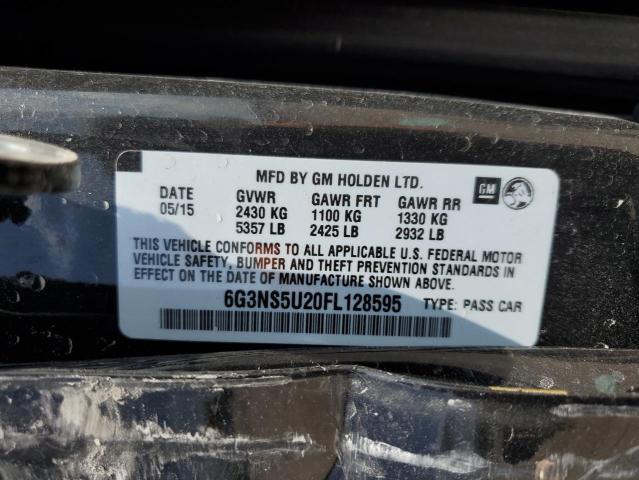 6G3NS5U20FL128595 - 2015 CHEVROLET CAPRICE POLICE BLACK photo 12