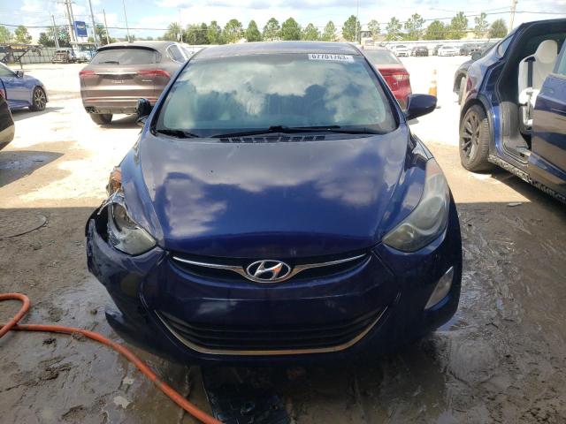 5NPDH4AE1DH409340 - 2013 HYUNDAI ELANTRA GLS BLUE photo 5