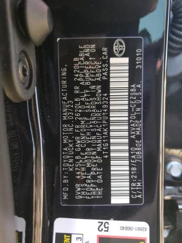 4T1G11AK1PU149324 - 2023 TOYOTA CAMRY SE NIGHT SHADE BLACK photo 12