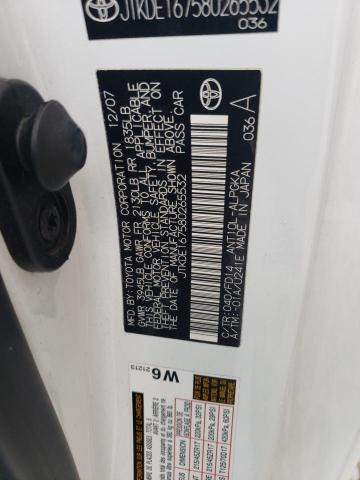 JTKDE167580265532 - 2008 TOYOTA SCION TC 白色 照片 12