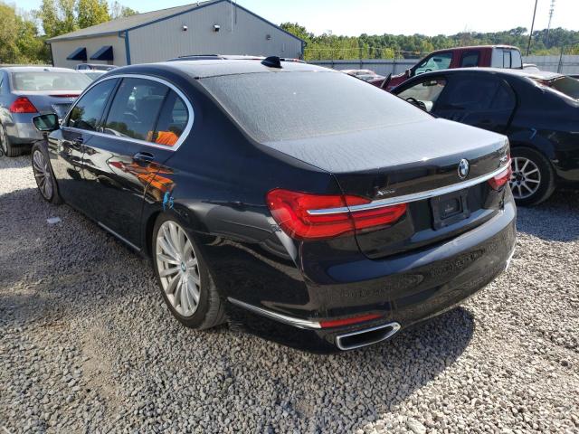 WBA7E4C54JGV23719 - 2018 BMW 740 XI BLACK photo 2