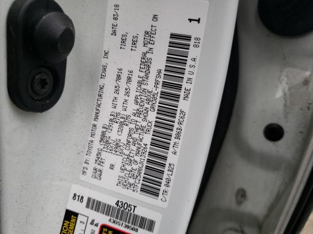 5TFCZ5ANXJX139264 - 2018 TOYOTA TACOMA DOUBLE CAB 白色 照片 13